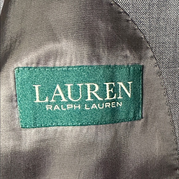 Men's Ralph Lauren Gray Suit, Vest, and Pants - Picture 2 of 4